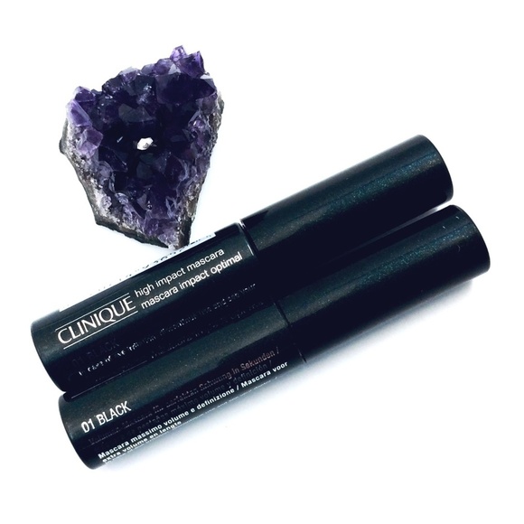 2 X Clinique TRAVEL SIZE High Impact Mascara Travel 01 Black - Picture 2 of 2